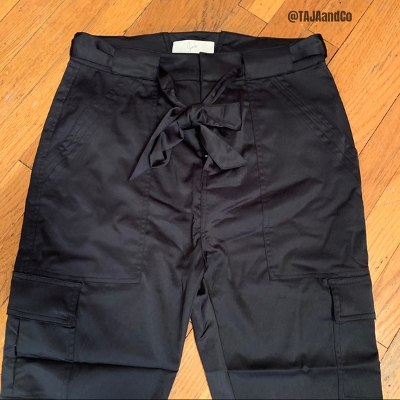 JOIE: LUXE BALLET Wrap Caviar Erlette Cargo Pants - Picture 4 of 8